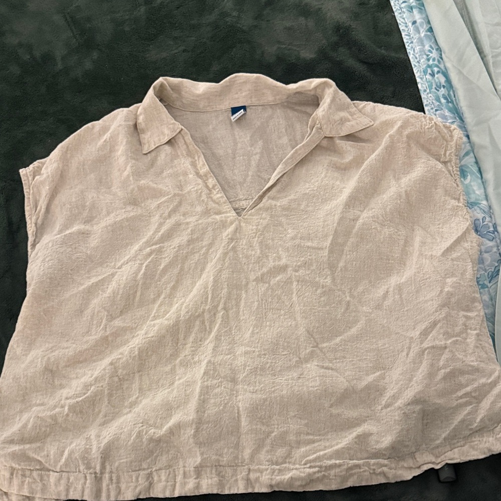 Old Navy Natural Linen Shirt